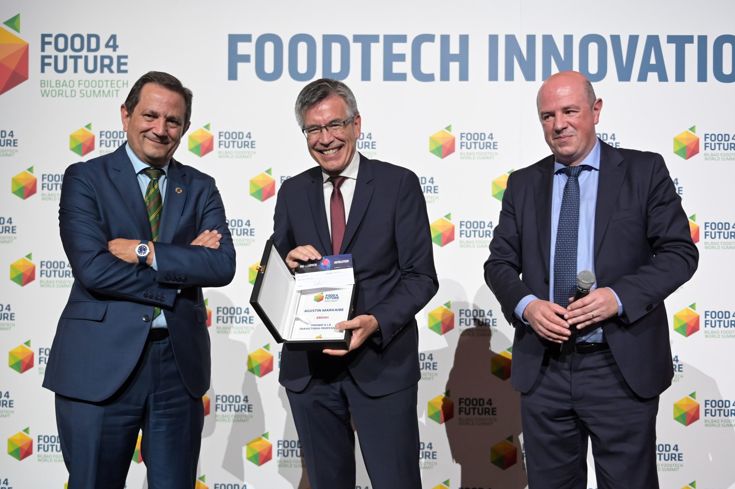 Food 4 Future reconoce a Agustín Markaide por su trayectoria profesional